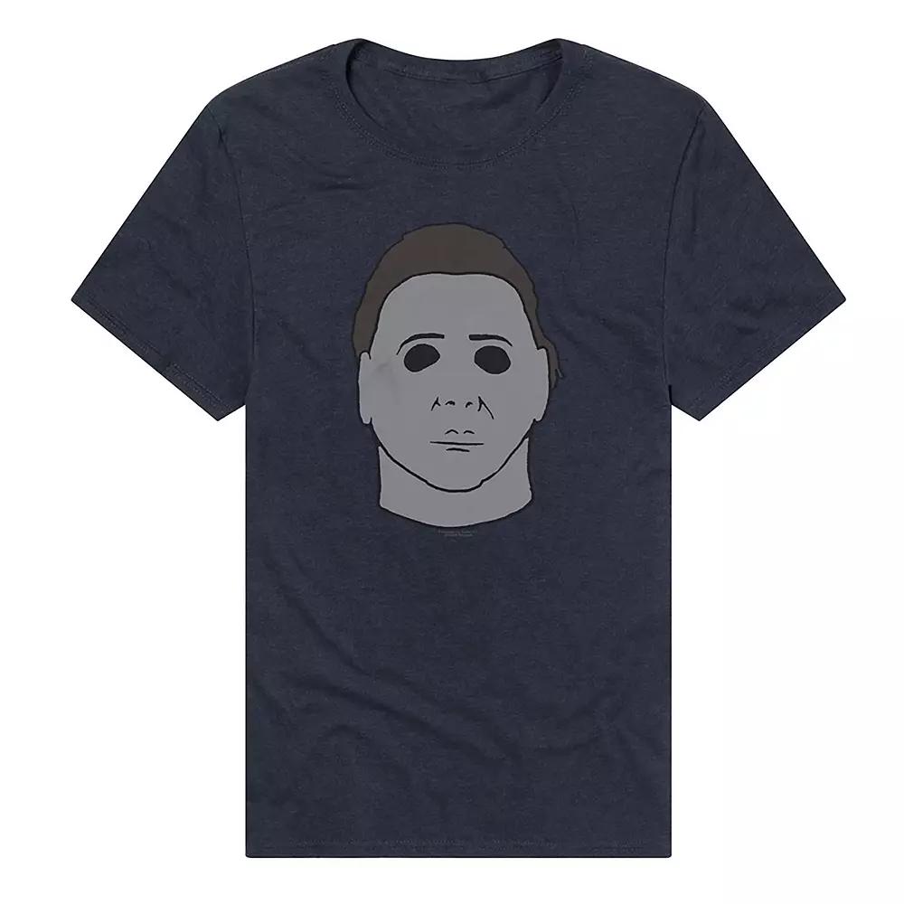 Men's Halloween II Michael Myers Mask T-Shirt, Size: XL, Blue Product Image