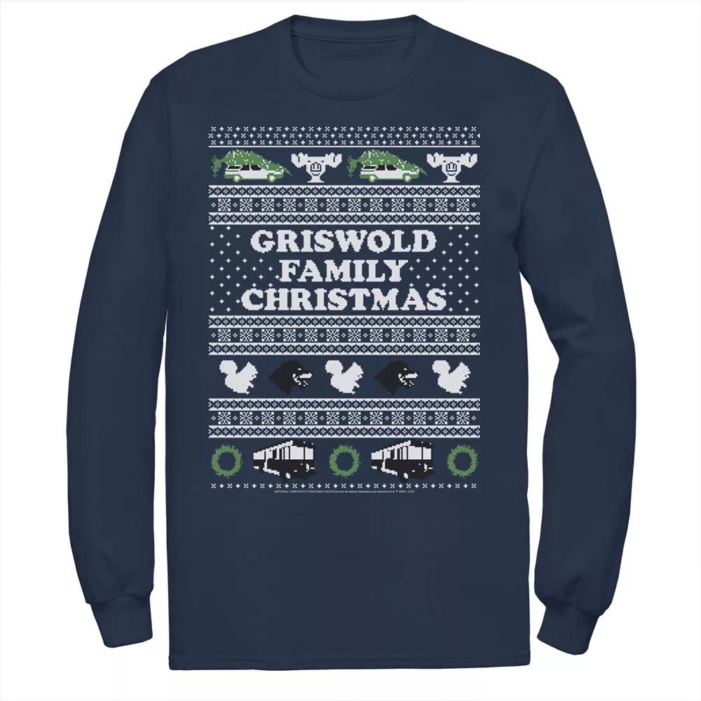 Men's National Lampoon's Christmas Vacation Logo Ugly Sweater Graphic Tee,  Product Image