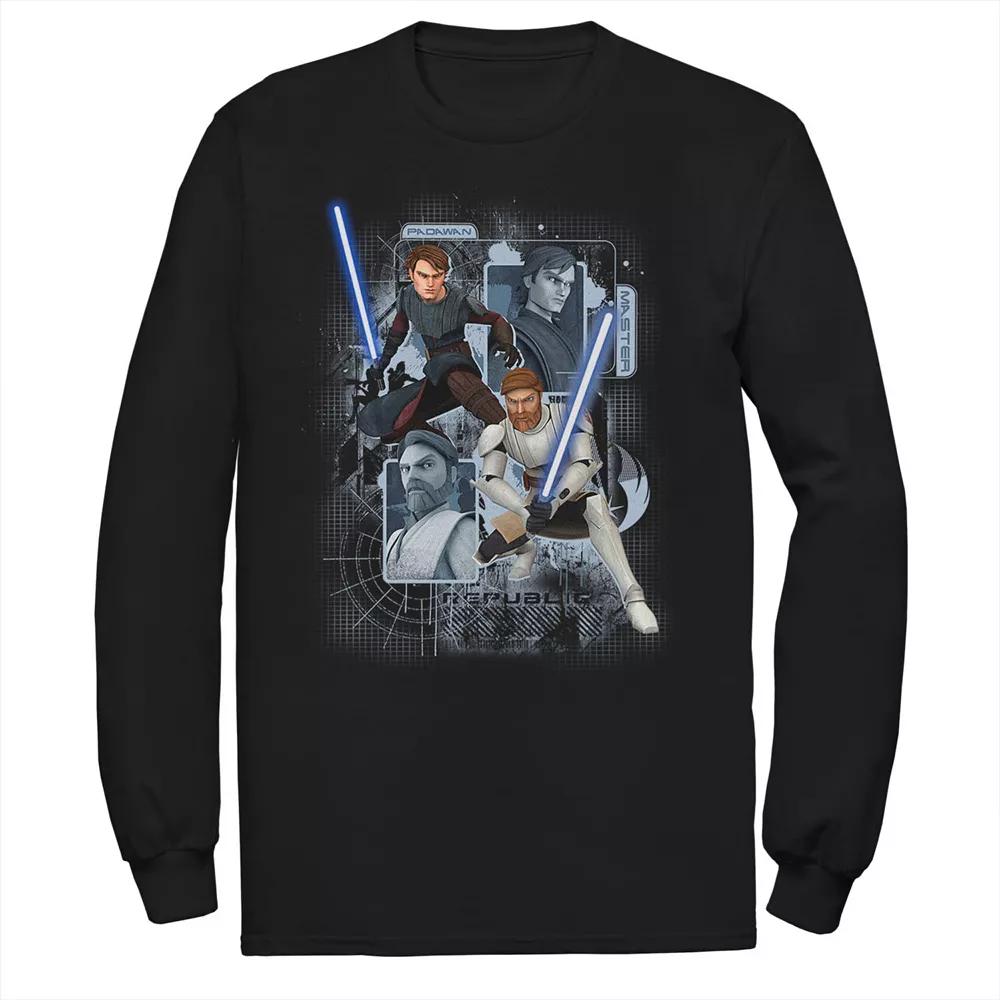 Men's Star Wars Clone Wars Padawan Master Tee, Size: Medium, Black Product Image