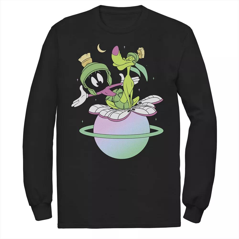 Men's Looney Tunes Characters Marvin And K-9 Planet Colorful Tee,  Product Image