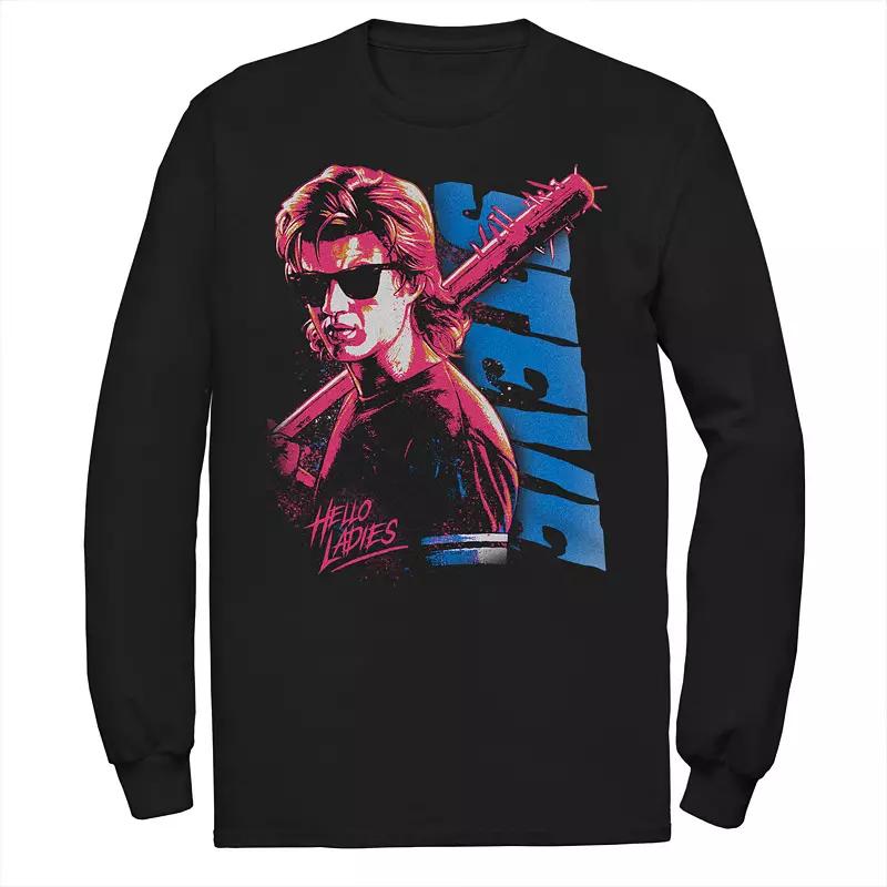 Men's Stranger Things Stevie Punk Hello Ladies Tee, Size: XL, Black Product Image