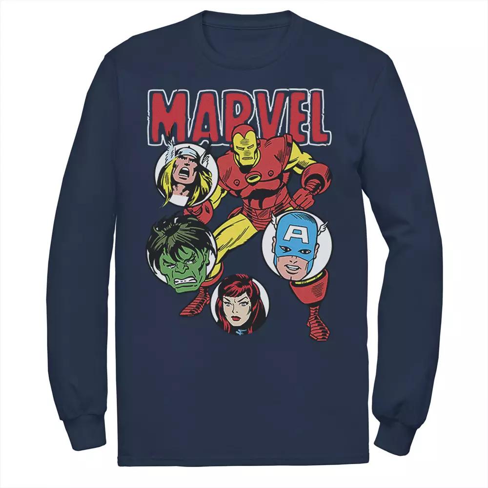 Men's Marvel Avengers Classic Group Shot Circles Tee,  Product Image