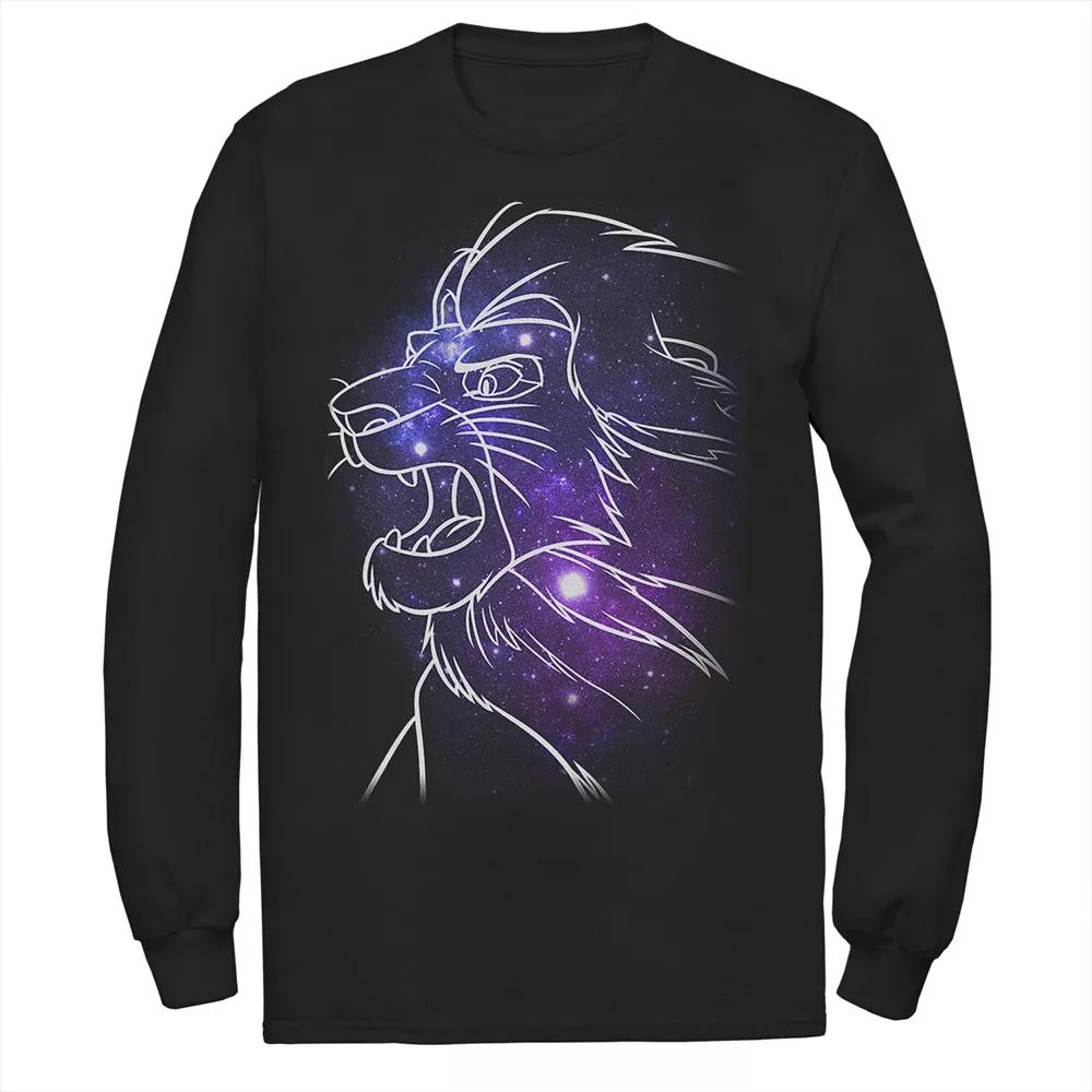 Disney's The Lion King Mufasa Men's Galaxies Long Sleeve Tee,  Product Image