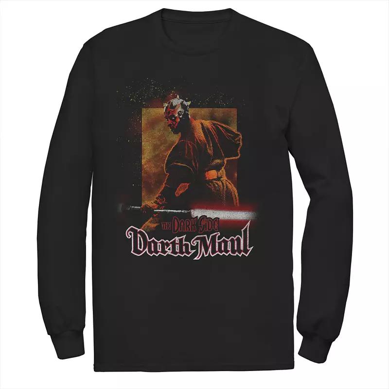 Men's Star Wars Darth Maul The Dark Side Text Poster Tee,  Product Image