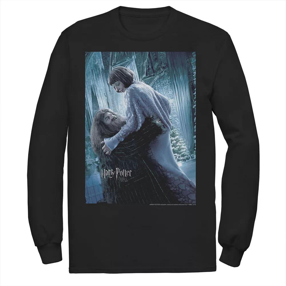 Men's Harry Potter Snape Blue Lightning Character Portrait Long Sleeve Graphic Tee,  Product Image