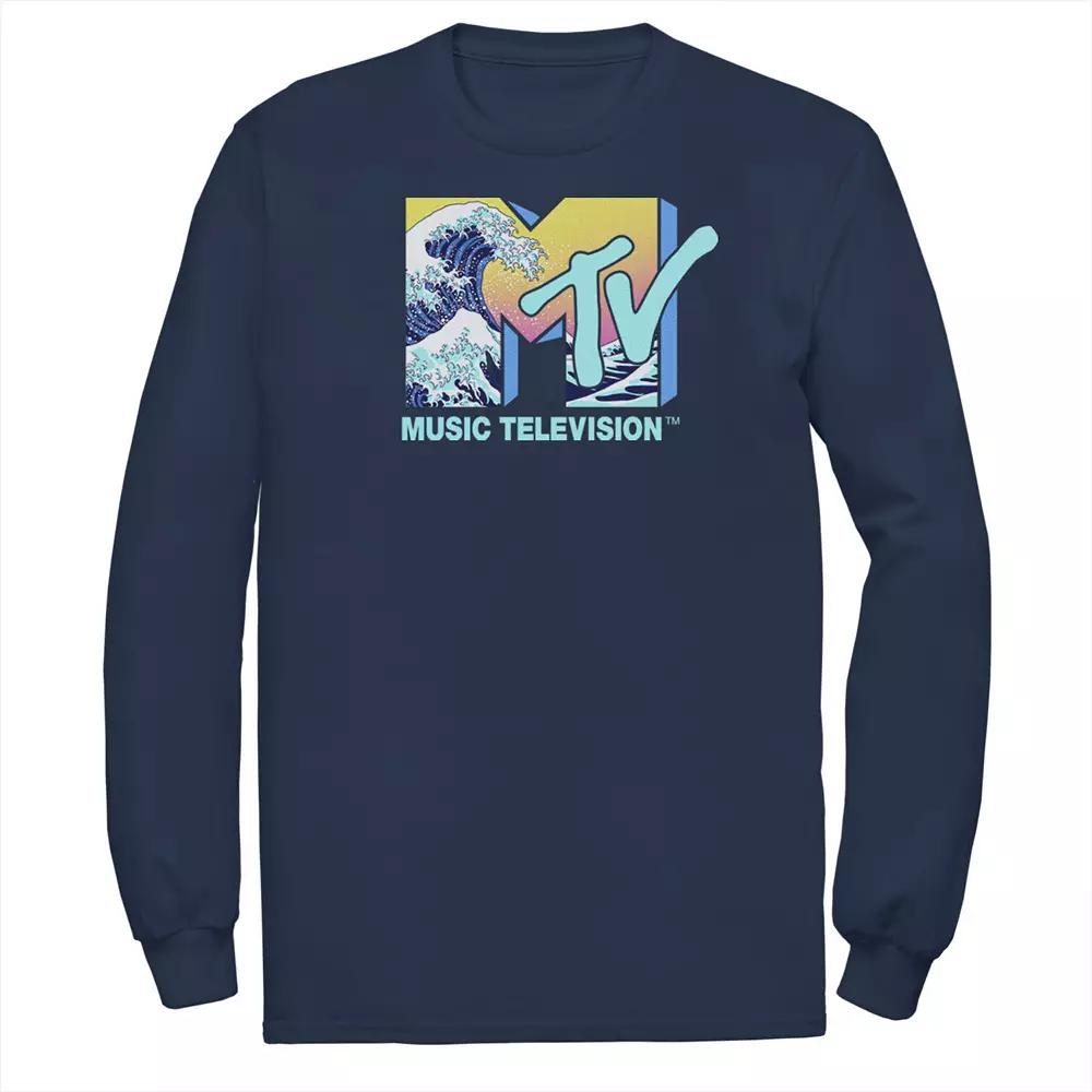 Men's MTV Music Television Wave Logo Fill Tee,  Product Image