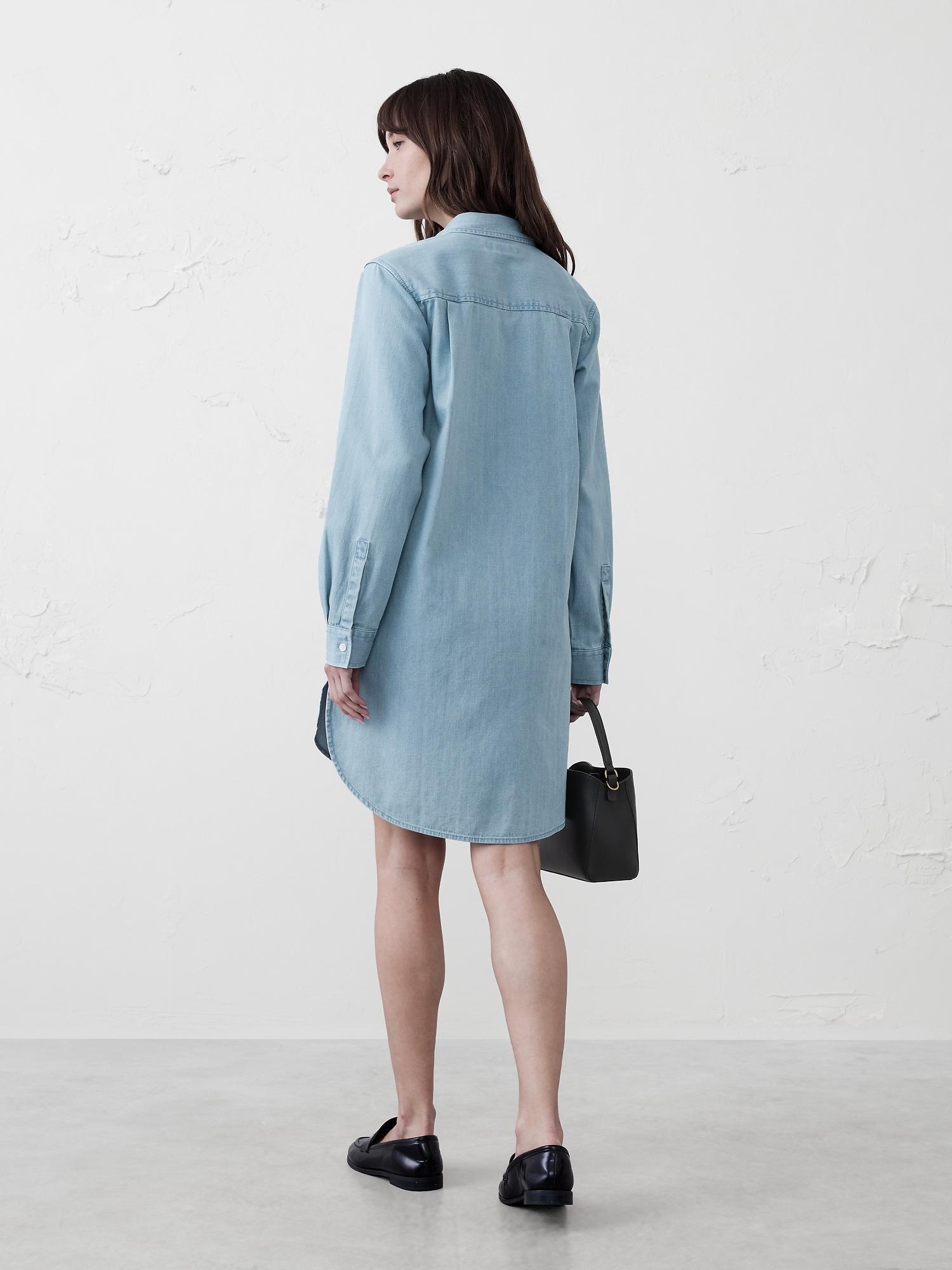 Poplin Puff-Sleeve Mini Dress Product Image