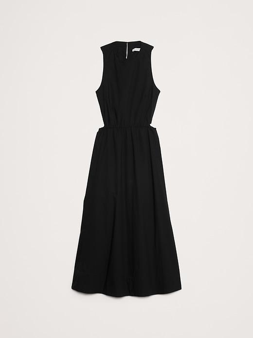 Cotton Poplin Cut-Out Midi Dress Product Image