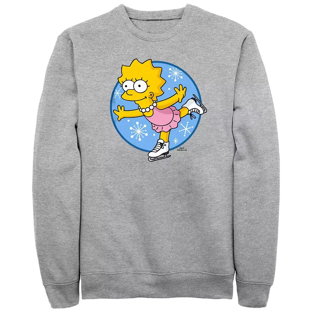 Men's The Simpsons Lisa Ice Skating Princess Graphic Fleece,  Product Image