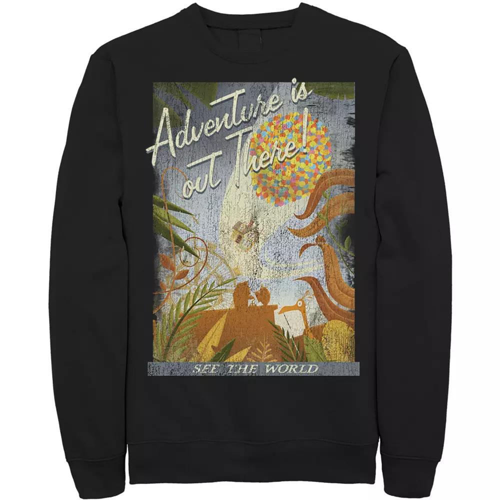 Disney / Pixar's Up Men's Poster Distressed Vintage Sweatshirt,  Product Image