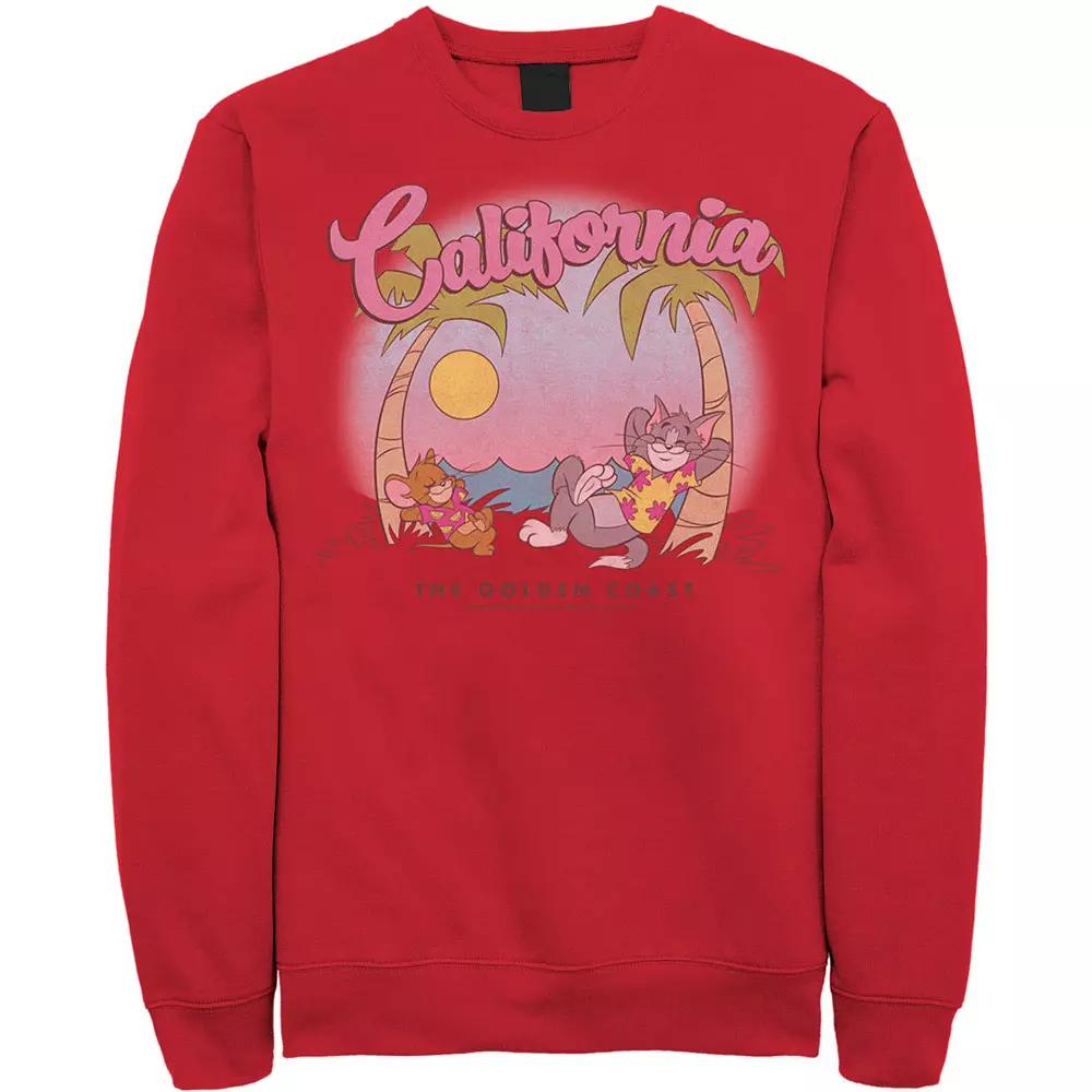 Men's Tom & Jerry California Golden Coast Sweatshirt,  Product Image