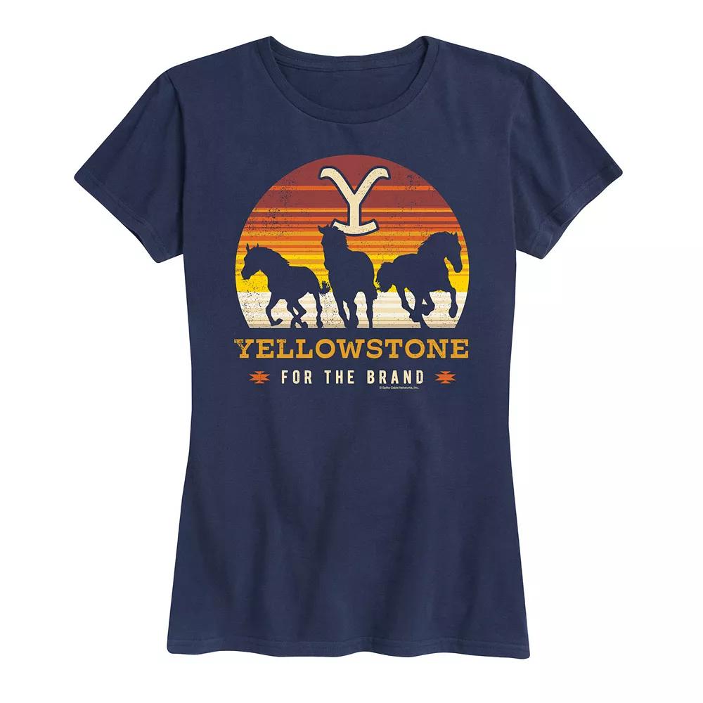 Women's Yellowstone Wild Horses Graphic Tee, Girl's,  Product Image