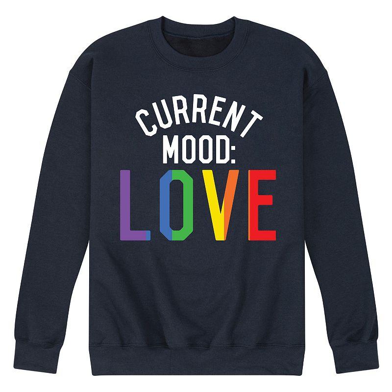 Men's Current Mood Love Fleece Sweatshirt,  Product Image