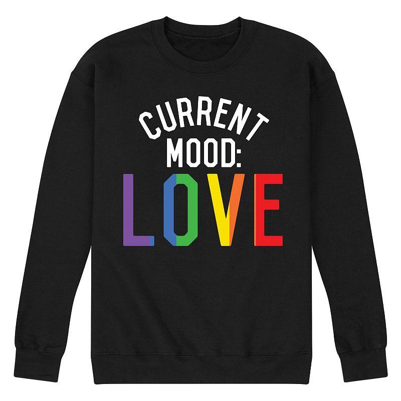 Men's Current Mood Love Fleece Sweatshirt,  Product Image