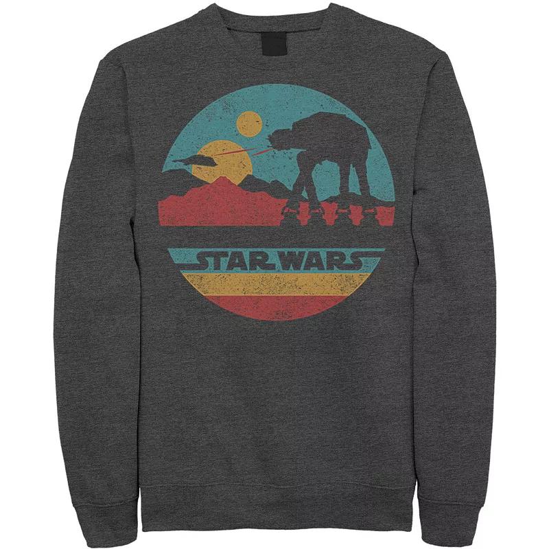 Men's Star Wars AT-AT Silhouette Title Logo Circle Sweatshirt,  Product Image