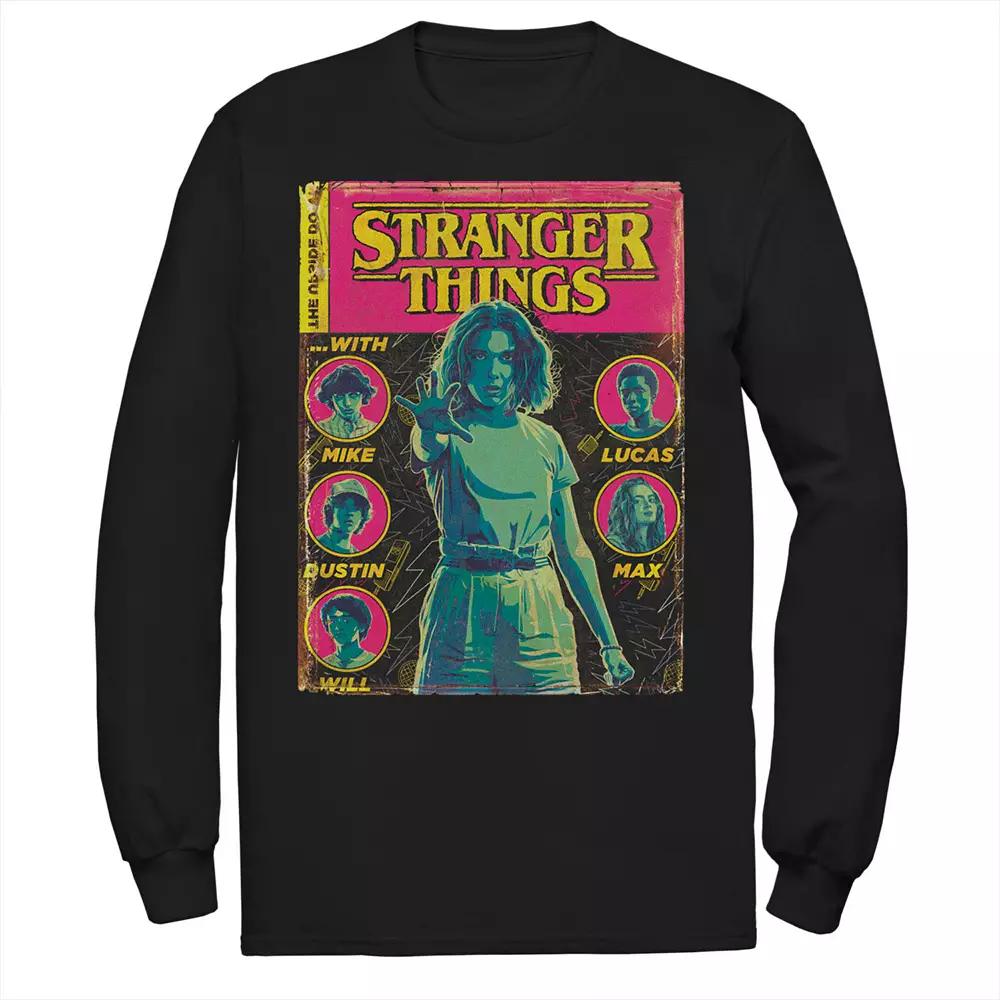 Men's Stranger Things Group Shot Comic Cover Tee,  Product Image