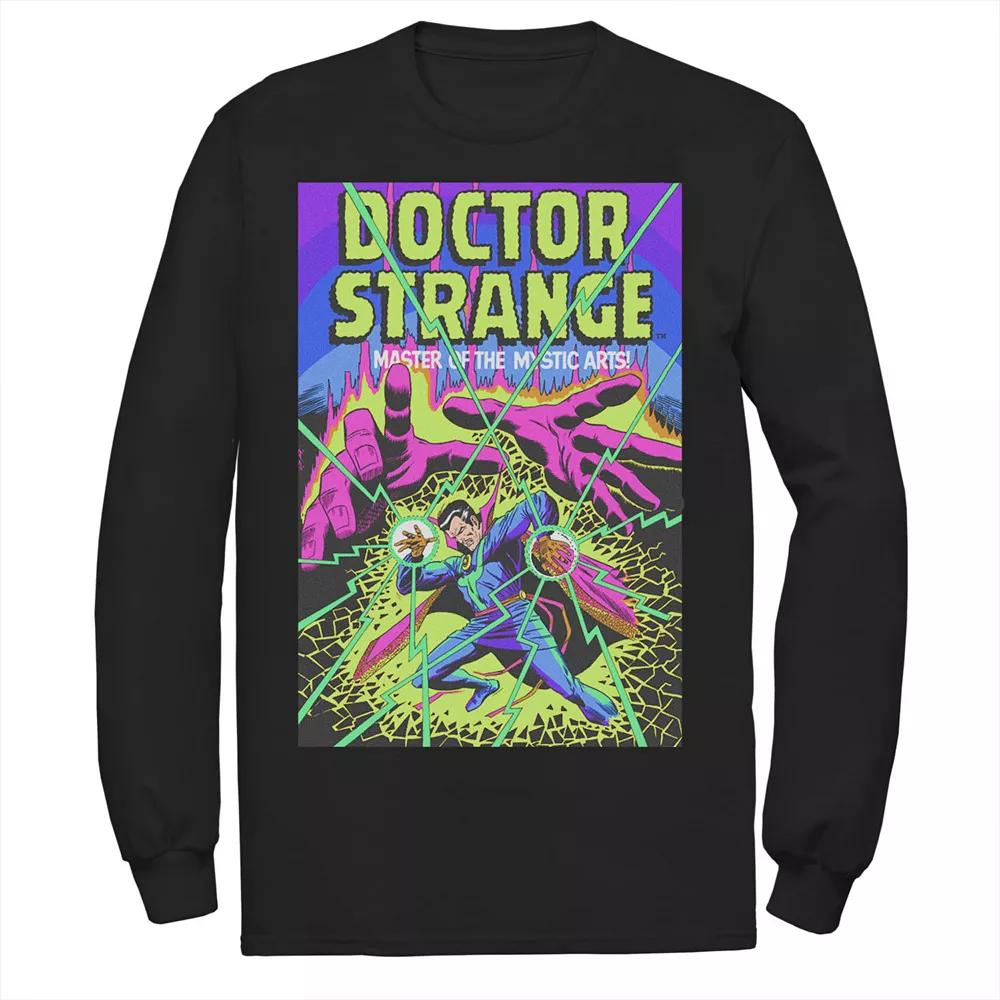 Men's Marvel Doctor Strange Mystic Arts Neon Tee, Size: Small, Black Product Image