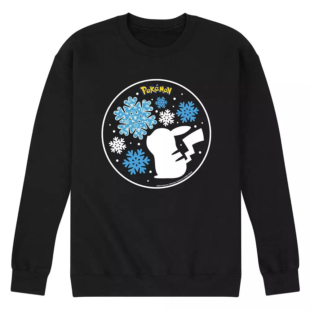 Men's Pokemon Snowflake Pika Sweatshirt,  Product Image