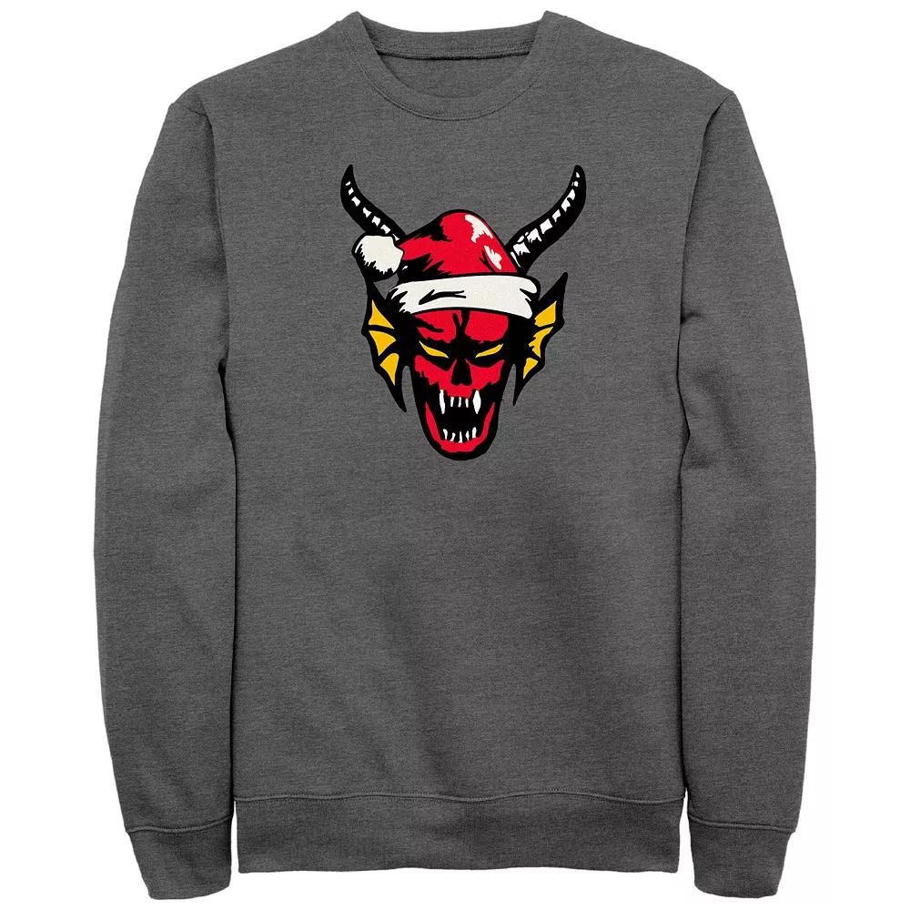 Men's Stranger Things Hellfire Christmas Graphic Fleece,  Product Image