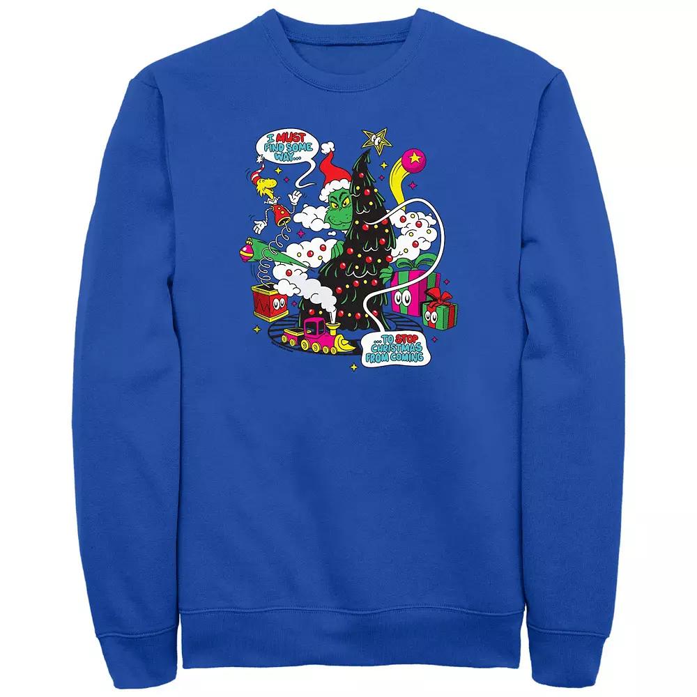 Big & Tall Dr. Seuss Grinch Must Find A Way Graphic Fleece, Men's,  Product Image