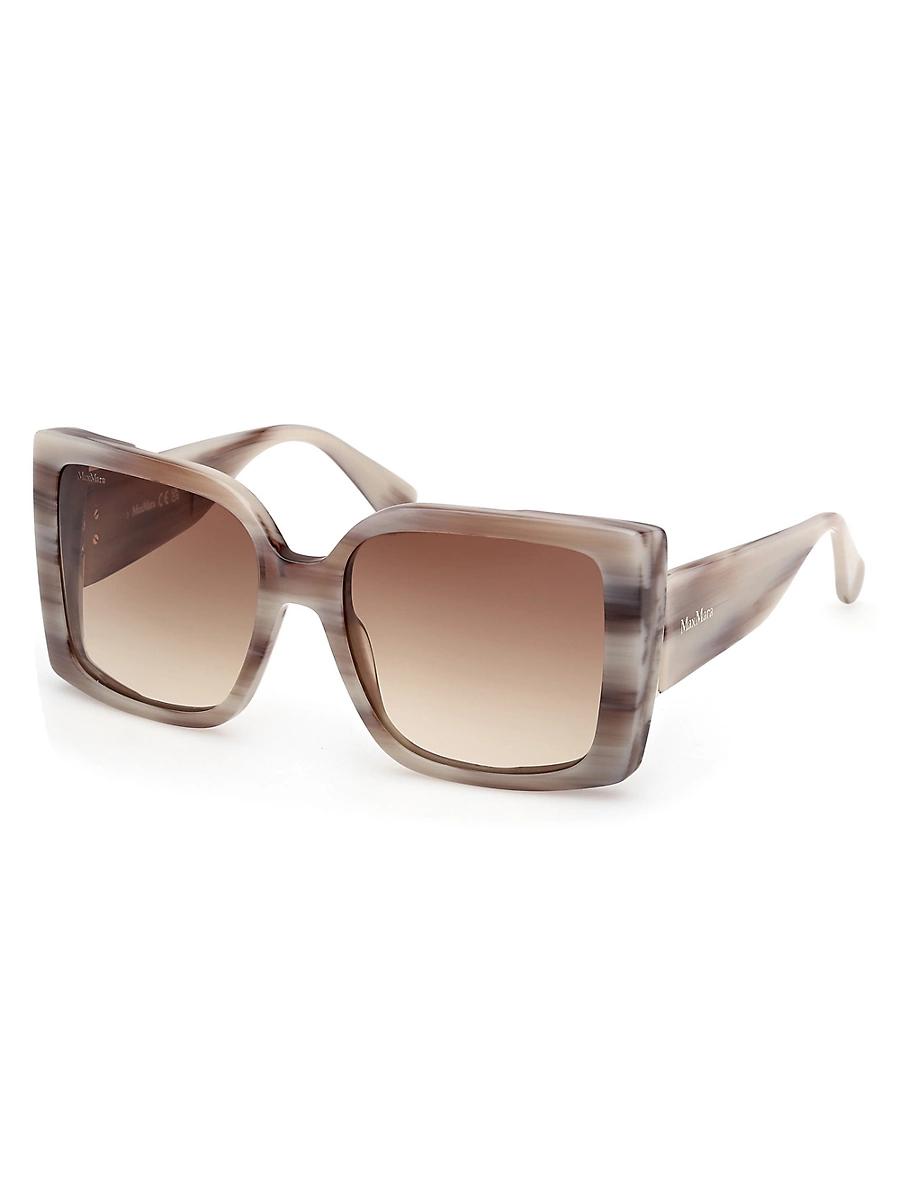 Womens Hinge 56MM Square Sunglasses Product Image