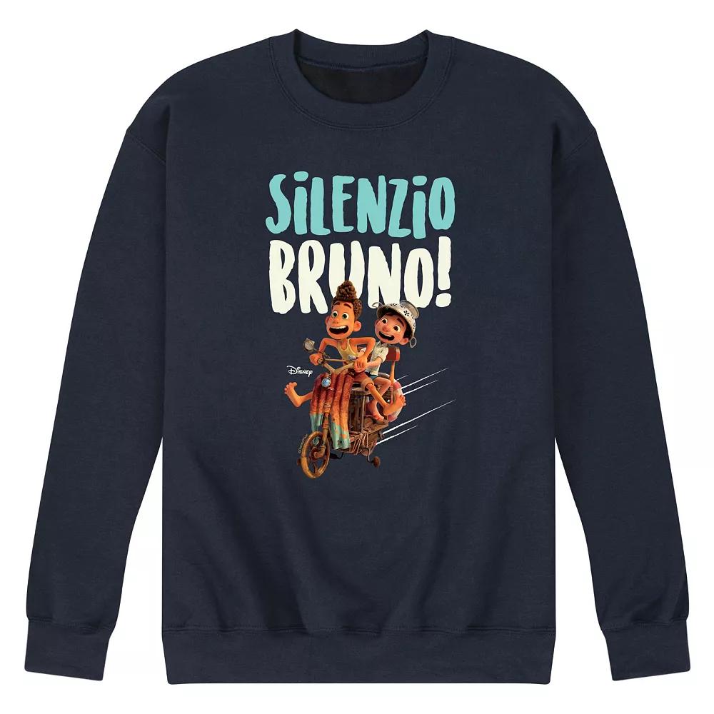 Disney's Luca Men's Silenzio Bruno Fleece Sweatshirt, Size: Small, Blue Product Image