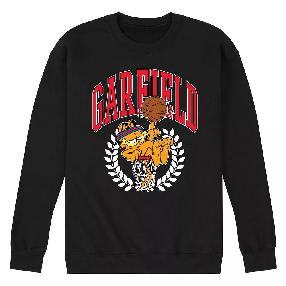 Men's Garfield Basketball Fleece Sweatshirt,  Product Image