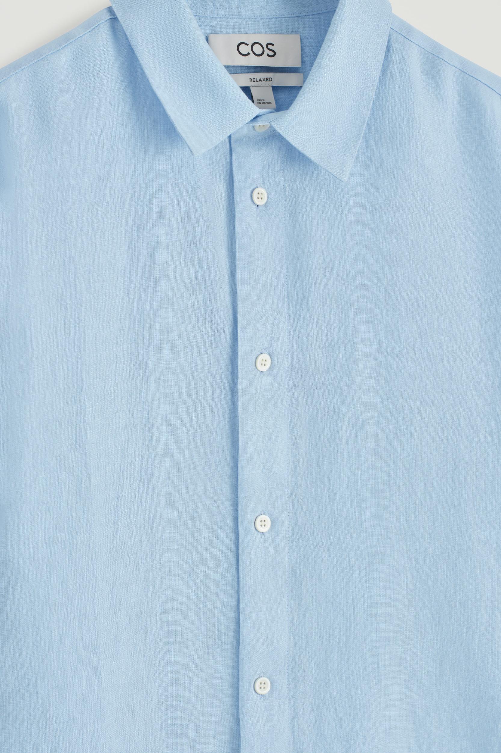 RELAXED LINEN LONG-SLEEVED SHIRT Product Image