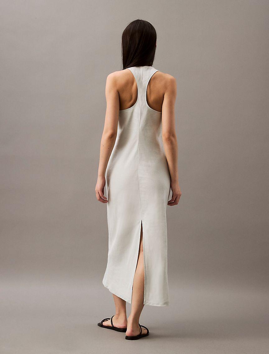 Linen Blend Casual Day Dress Product Image