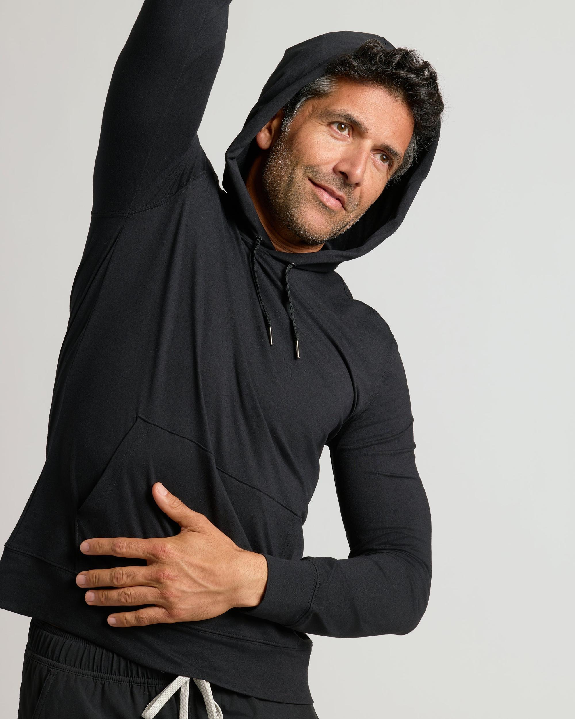 Black Active Comfort Pullover Hoodie Product Image