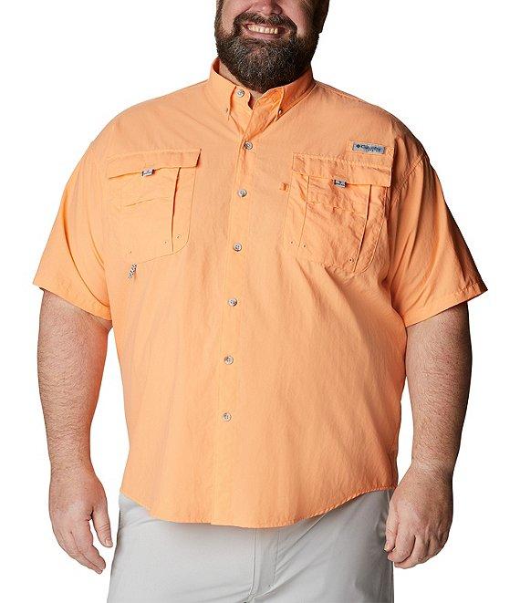 Columbia PFG Big & Tall Bahama II Solid Short-Sleeve Woven Shirt Product Image