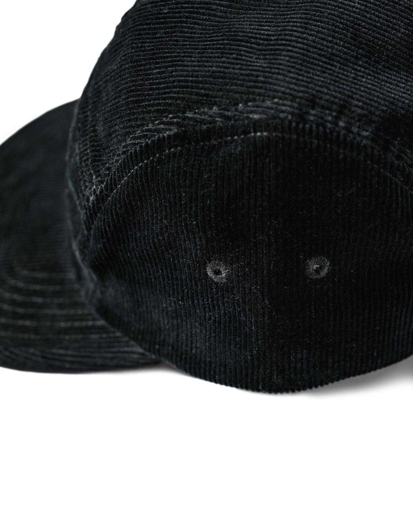 12.5 oz Corduroy 5 Panel Cap - Black Product Image
