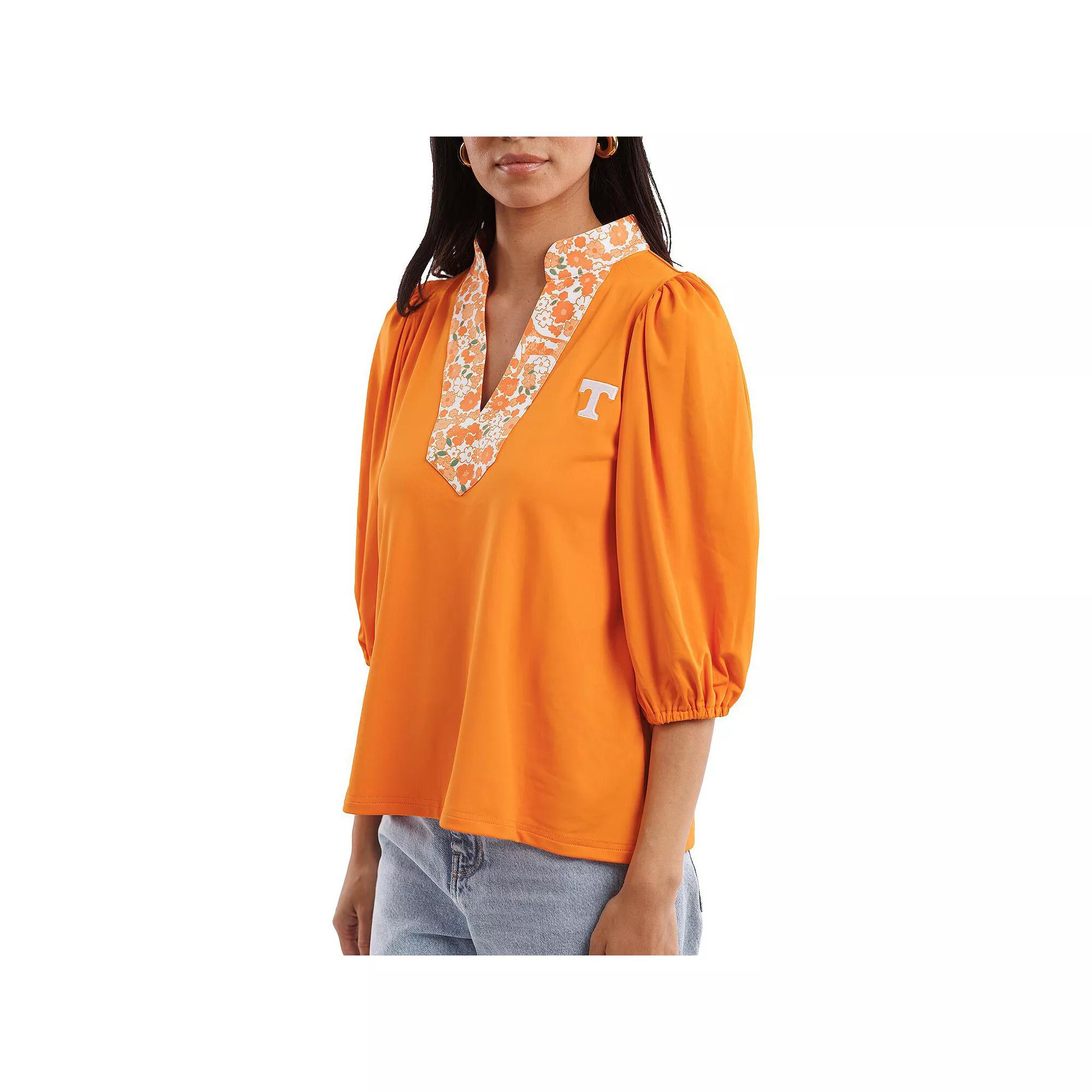 Women's Smith & Quinn Tennessee Orange Tennessee Volunteers Tailgate Collection Eliza Top, Size: Small Product Image