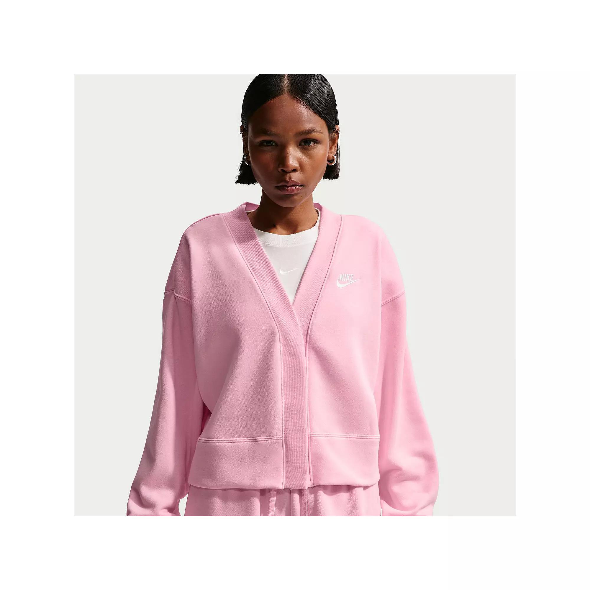 Women's Nike Club Fleece Loose Cardigan,  Product Image