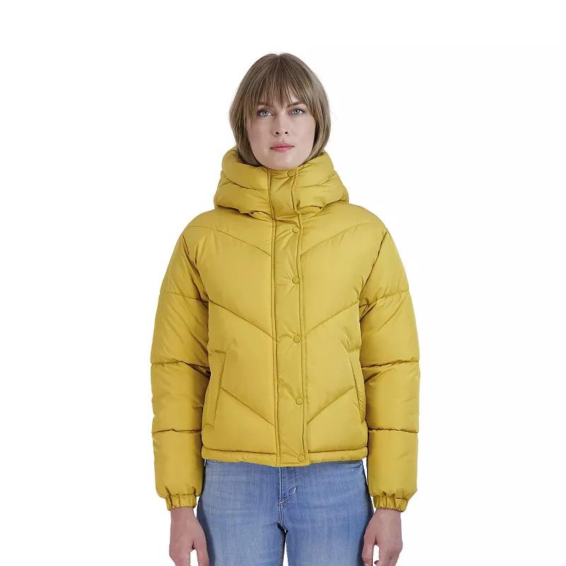 Juniors' Sebby Short Puffer Jacket, Women's,  Product Image