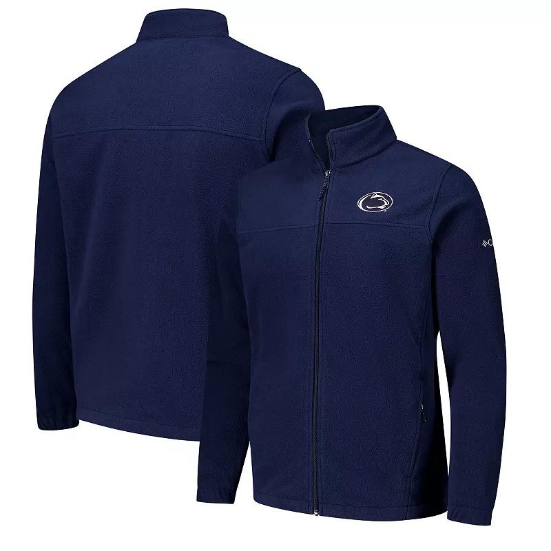 Men's Columbia Navy Penn State Nittany Lions Flanker III Fleece Team Full-Zip Jacket, Size: Large, Blue Product Image