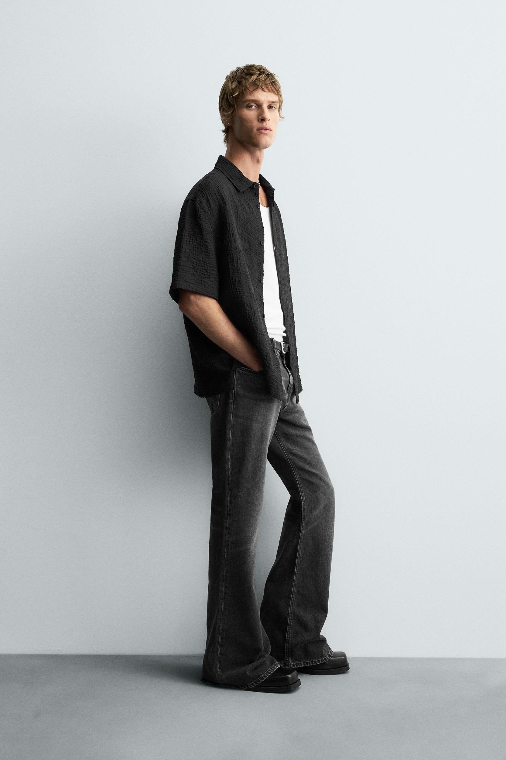 FLOWY TEXTURED SHIRT Product Image