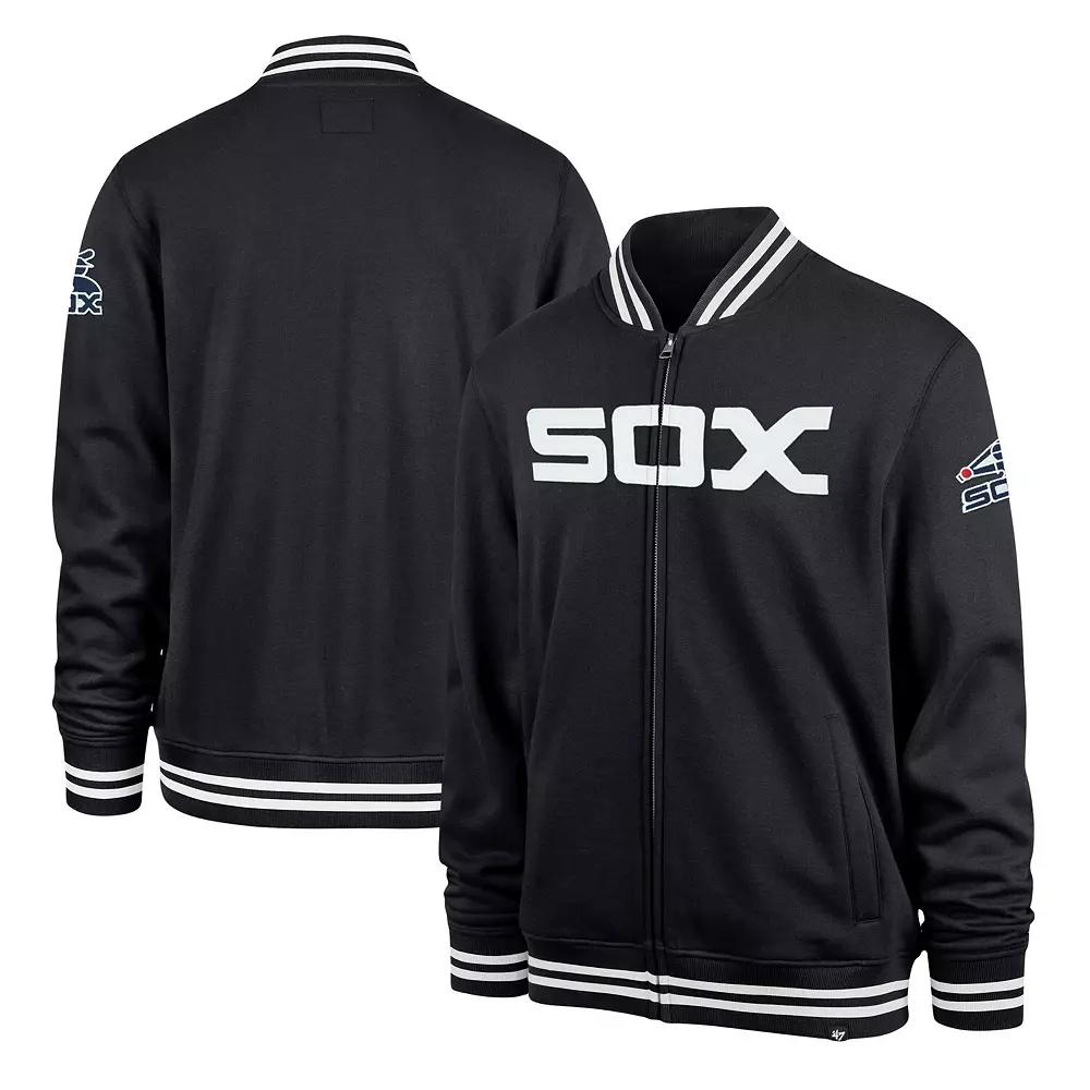 Men's '47 Navy Chicago White Sox Wax Pack Pro Camden Full-Zip Track Jacket,  Product Image