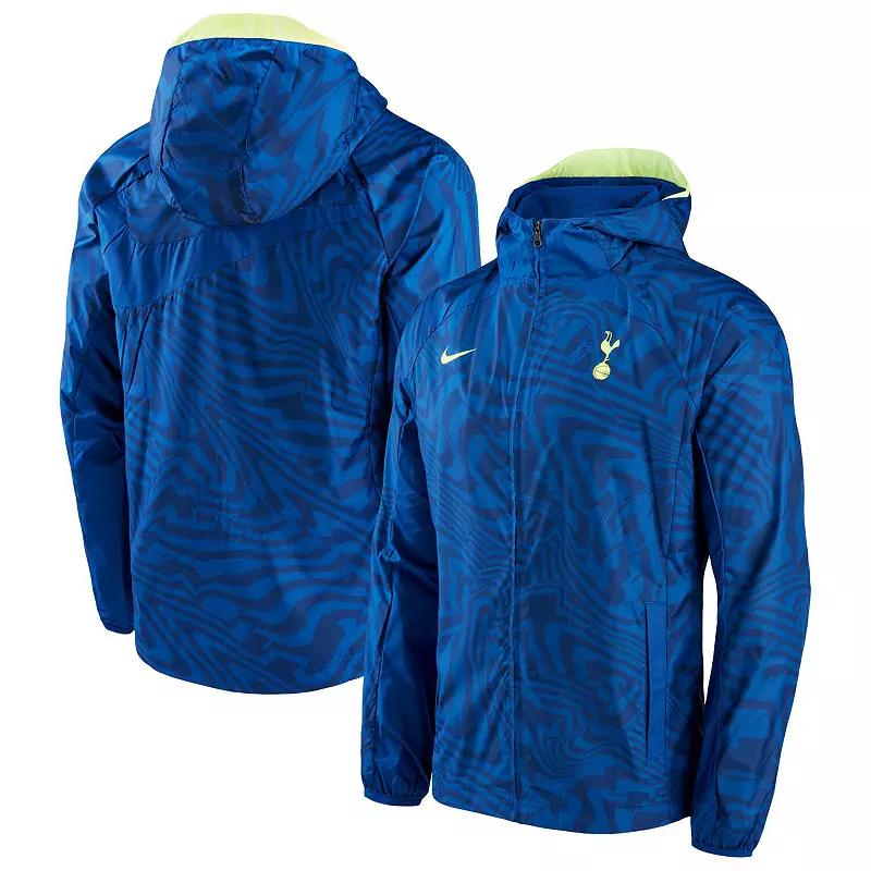Men's Nike Blue Tottenham Hotspur AWF Performance Raglan Full-Zip Jacket, Size: Small, Tot Blue Product Image
