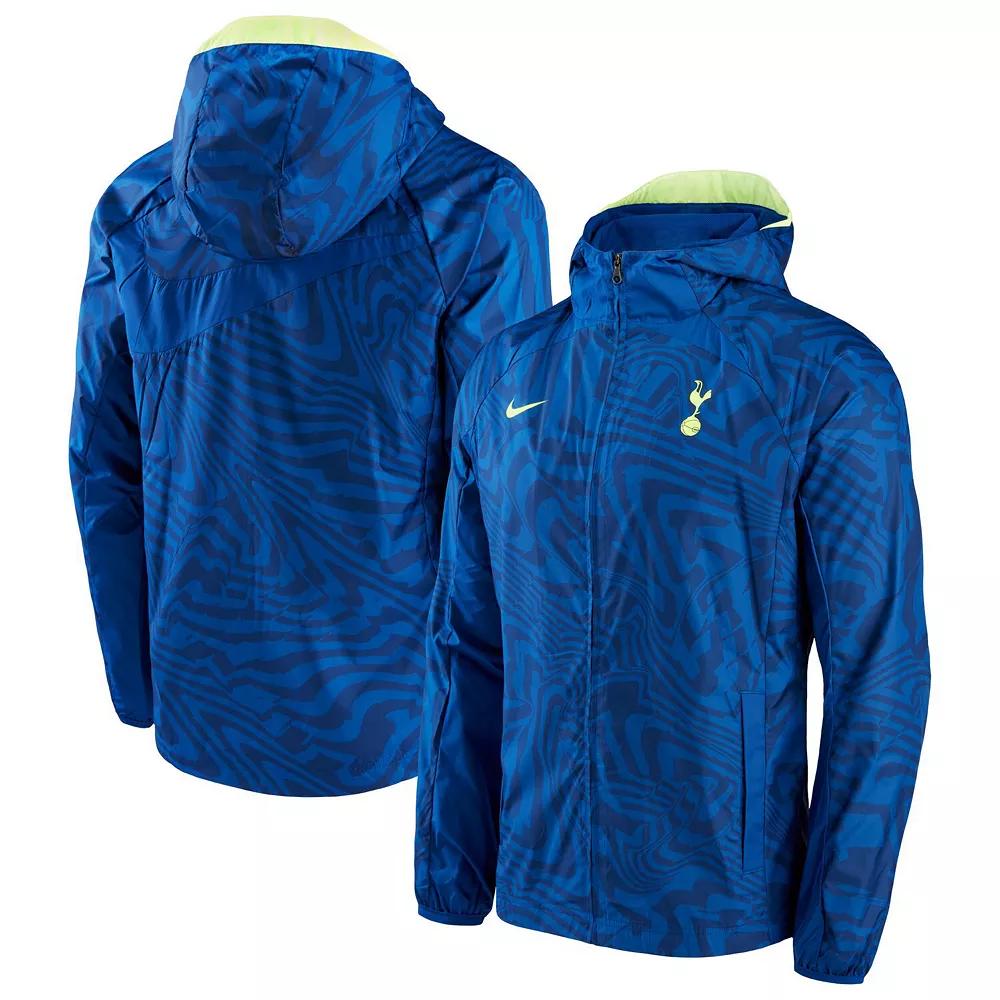 Men's Nike Blue Tottenham Hotspur AWF Performance Raglan Full-Zip Jacket, Size: Small, Tot Blue Product Image