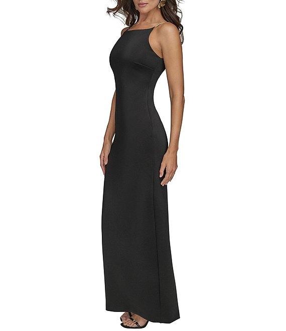Donna Karan Long Sleeveless Scuba Sheath Dress Product Image