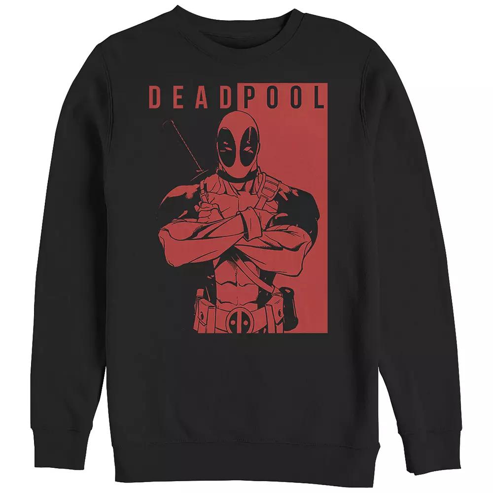 Big & Tall Marvel Deadpool Bicolor Poster Graphic Fleece, Men's,  Product Image