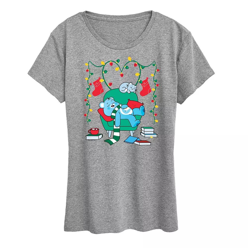 Women's Care Bears Cozy Christmas Graphic Tee, Girl's,  Product Image