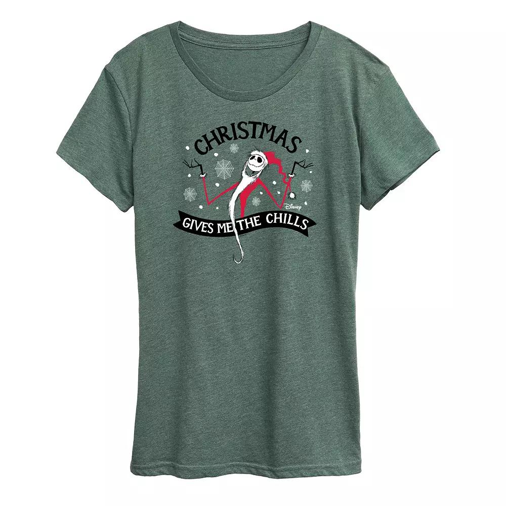 Disney's Nightmare Before Christmas Women's Chills Graphic Tee, Girl's,  Product Image