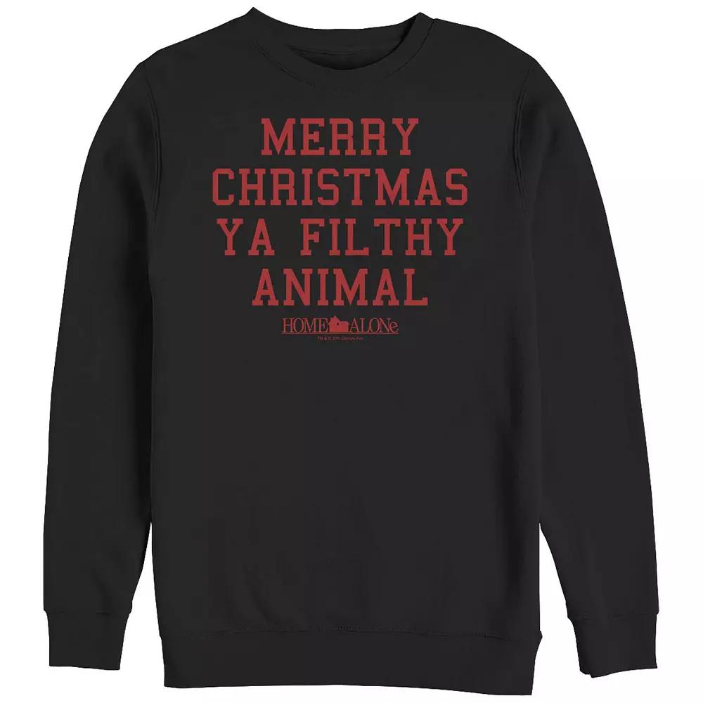 Big & Tall Home Alone Merry Christmas Ya Filthy Animal Graphic Fleece, Men's,  Product Image