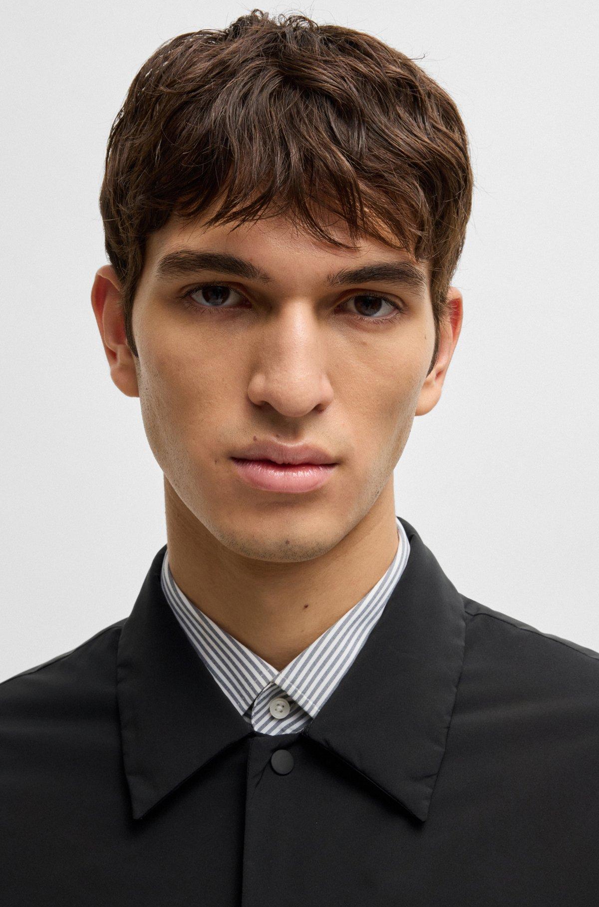 Relaxed-fit overshirt with lightweight padding Product Image