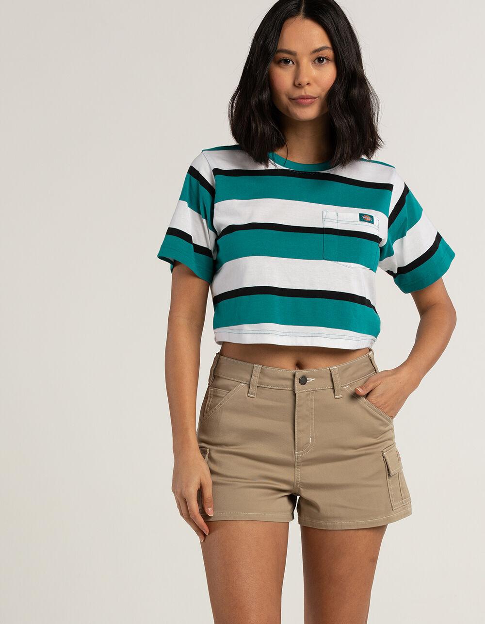 DICKIES Women Cargo Shorts - BLACK Product Image