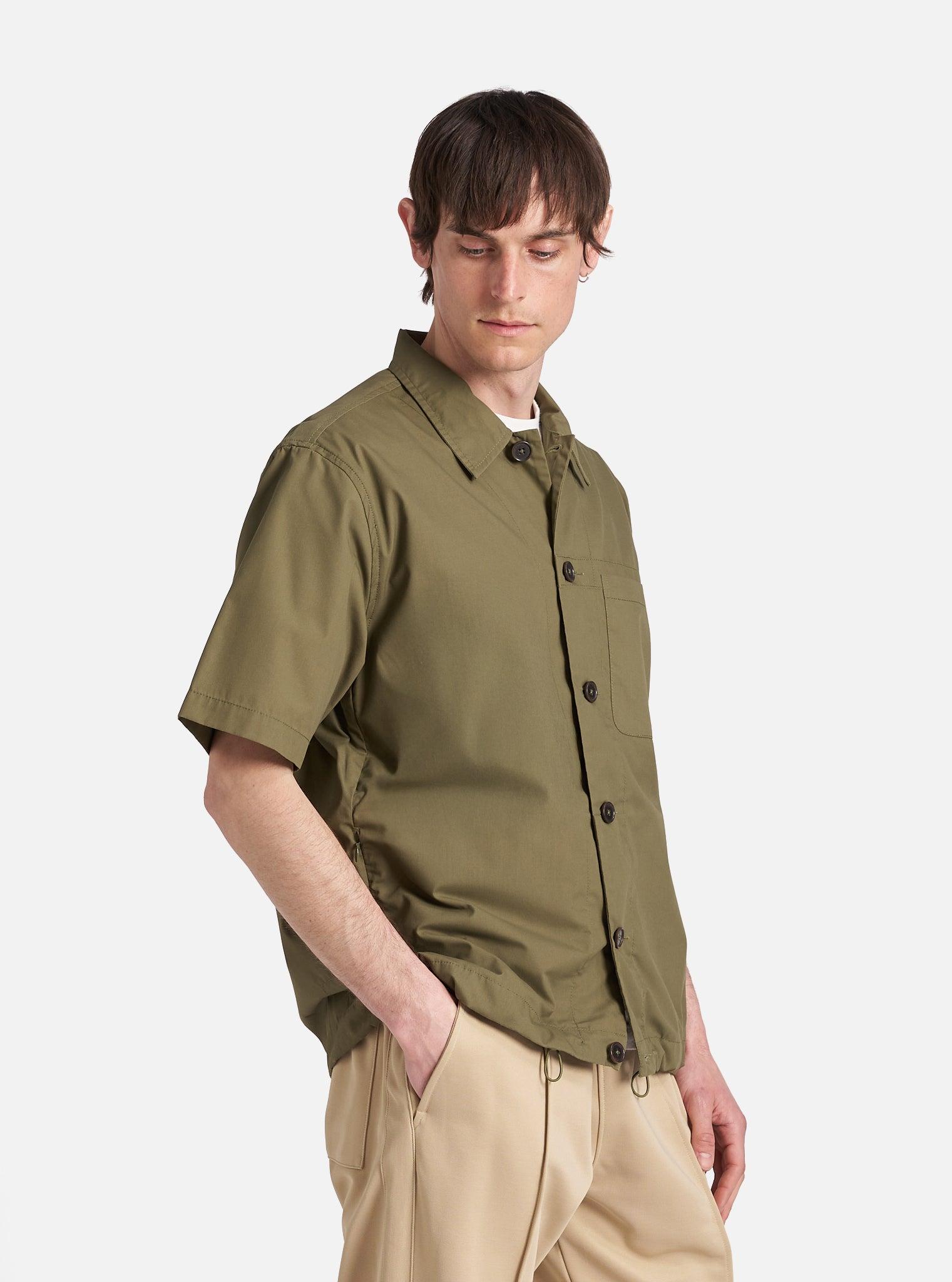 Olive Recycled Polytech Tech Overshirt Product Image