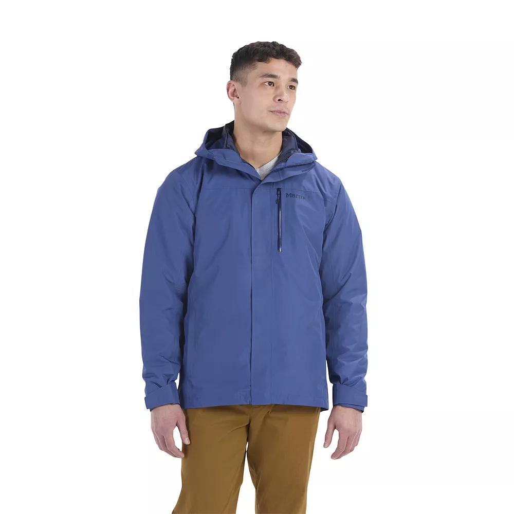 Men's Marmot Ramble 2-In-1 Hooded Rain Jacket, Size: Medium, Twilight Blue Product Image