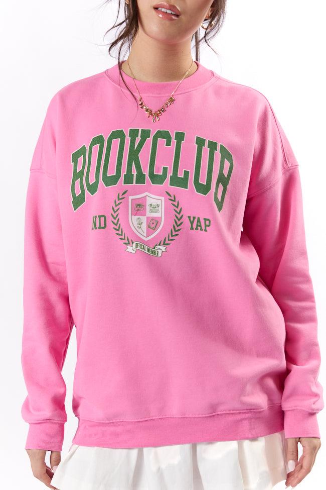 Book Club Pink Graphic Sweatshirt Product Image
